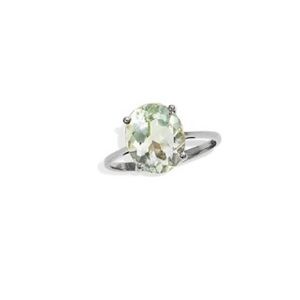 Savvy Cie 18K Over Silver 4.50 ct. tw. Green Amethyst
